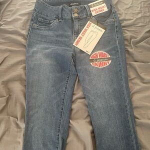 d. jeans Women's High Waist Skinny Jeans - Blue